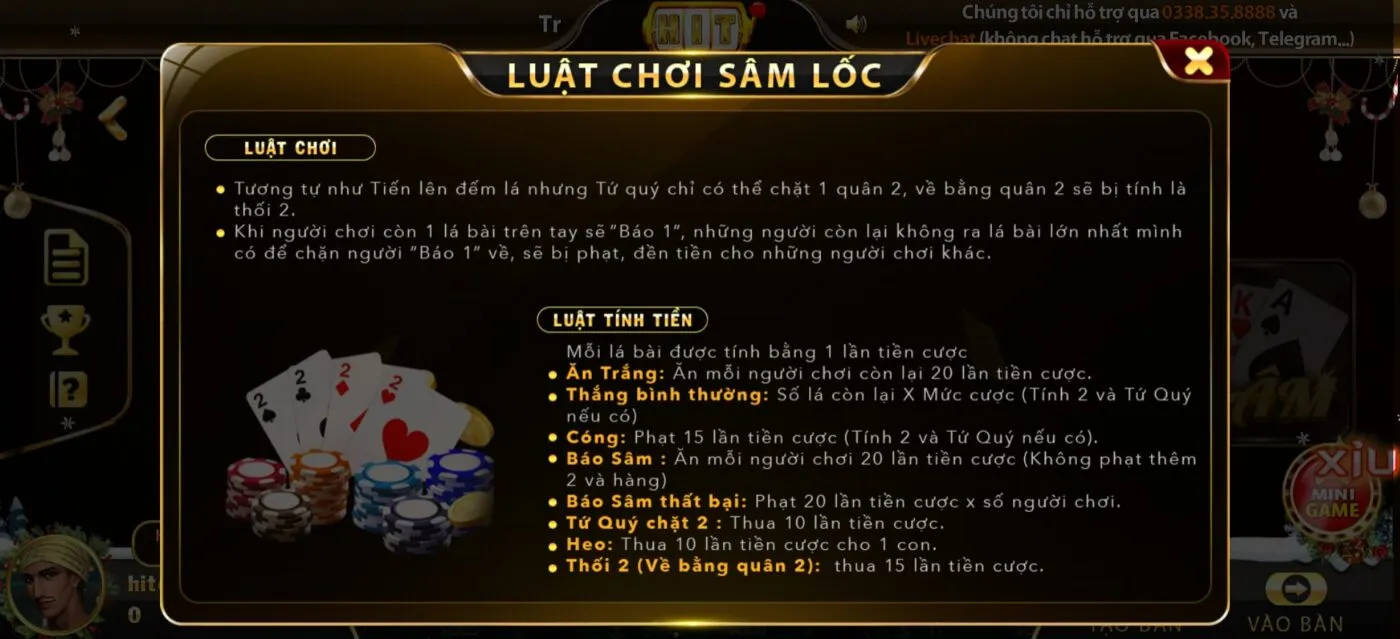 cách chơi bài Sâm