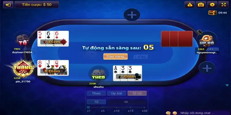 Hướng dẫn chơi game bài Liêng tại Hit Club